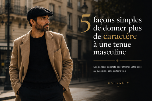 5 façons simples de donner plus de caractère à une tenue masculine